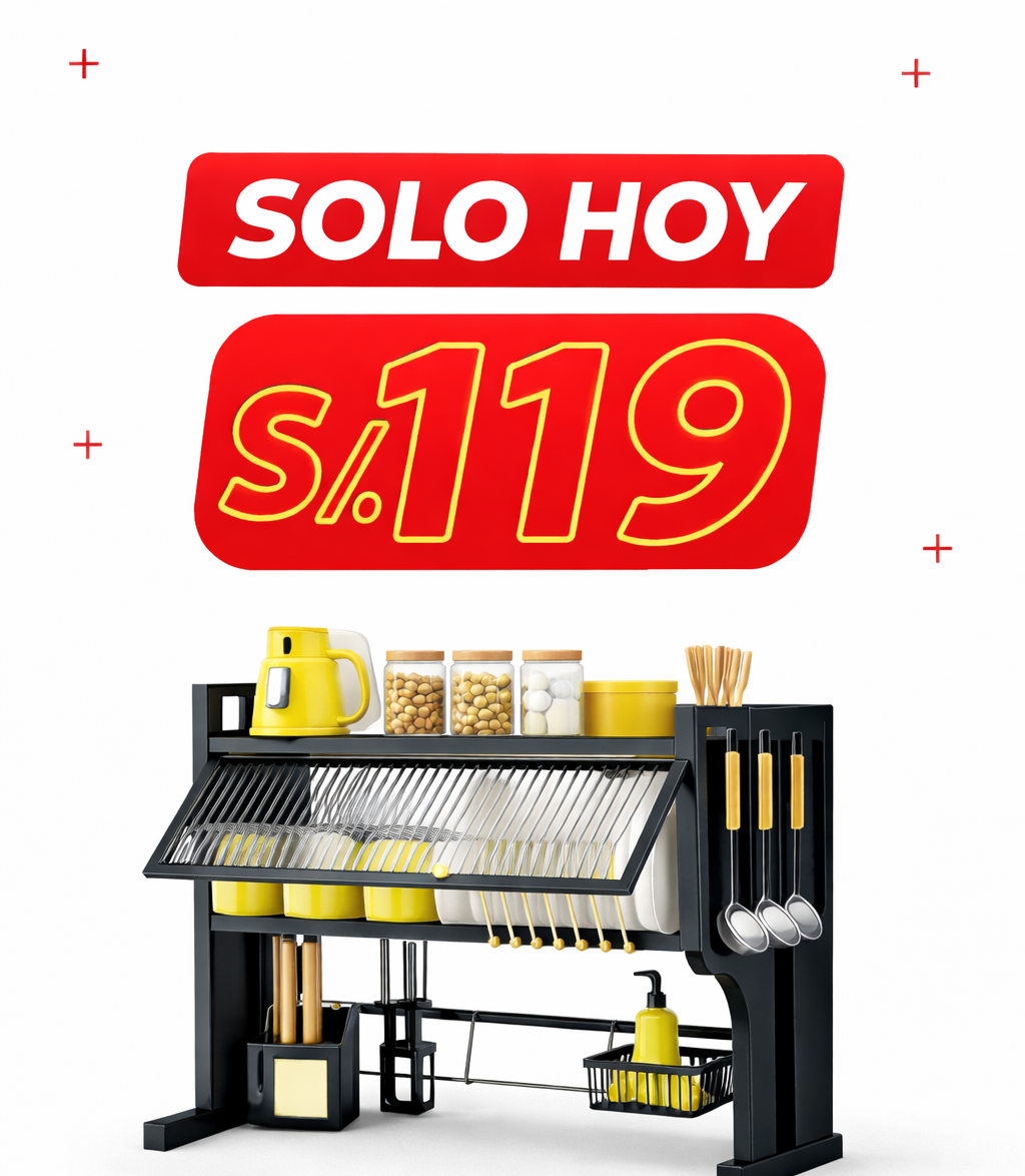 ESCURRIDOR DE PLATOS 2 PISOS CON TAPA – MODELO PREMIUM (OFERTA LIMITADA)